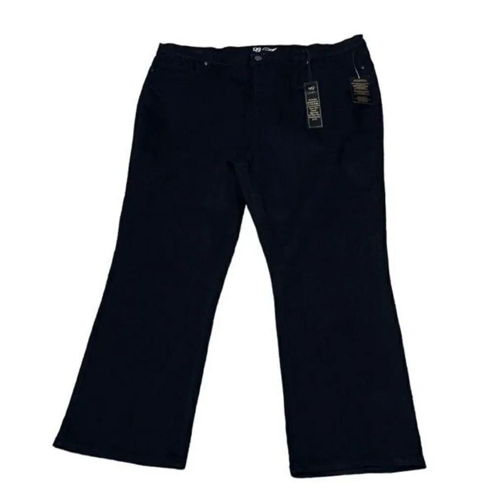 DG2 by Diane Gilman NWT Black Virtual Stretch Plus Size Jeans Size 24W